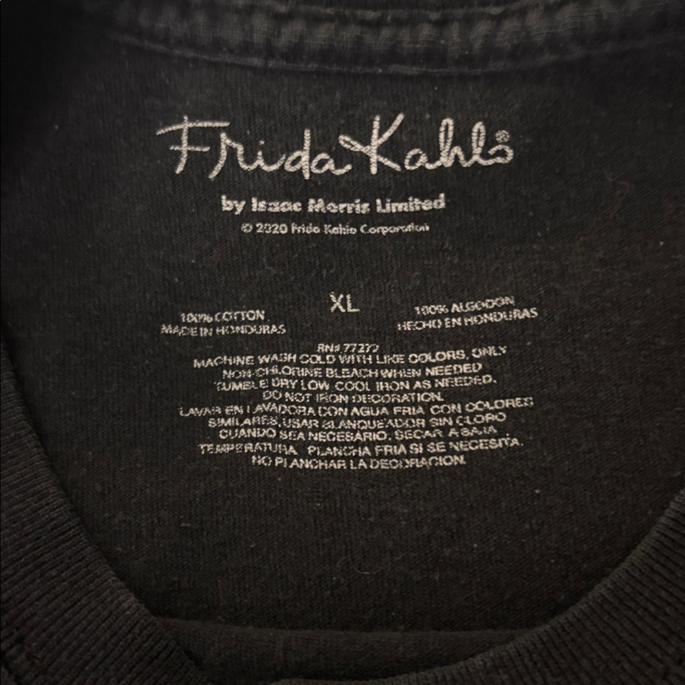 Frida Kahlo Black Unisex Shirt - Issac Morris - XL 🎨 - Picture 2 of 7
